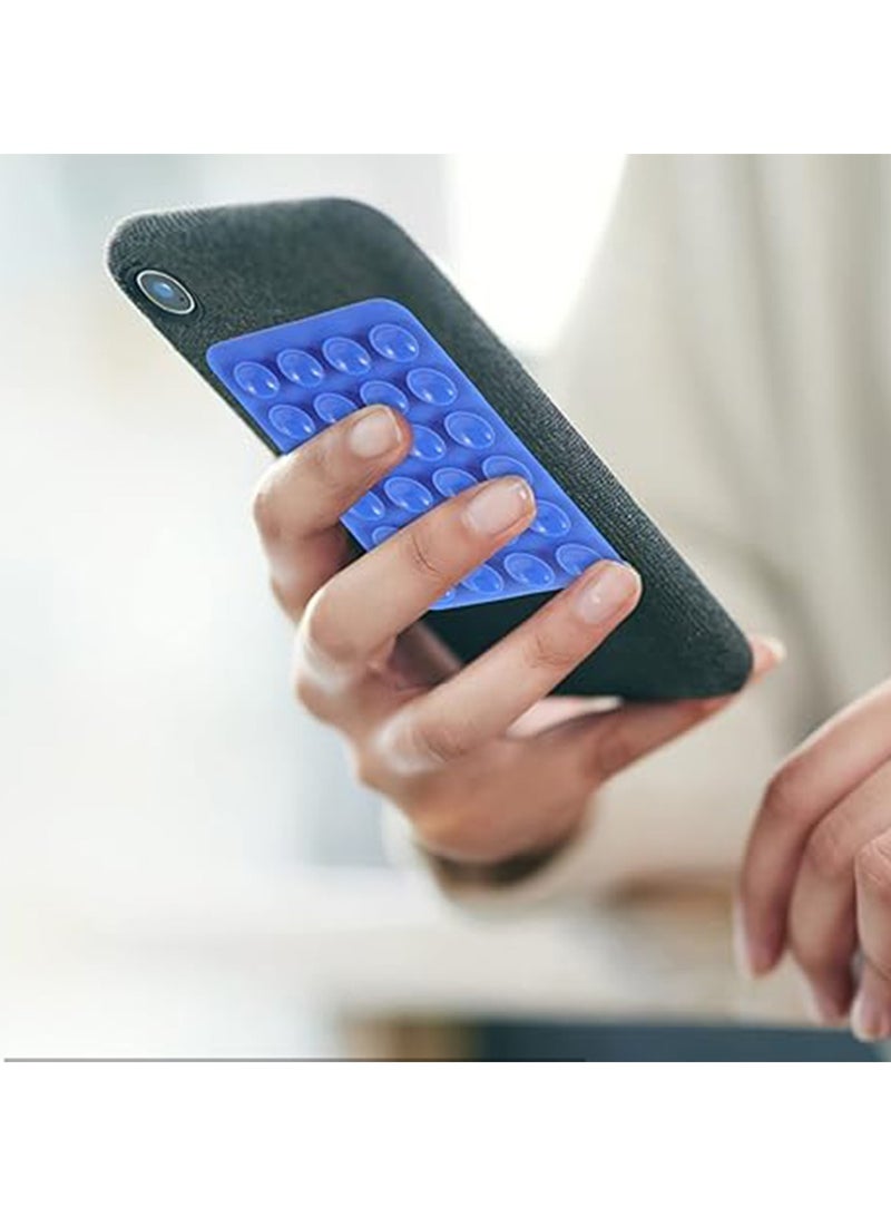 8 Pcs 4 Color Adhesive Silicone Suction Phone Case, Multipurpose Non Slip Phone Suction Cup, Universal Phone Sticky Grip, Suitable for Mirror Bathroom Home Kitchen - Image 3