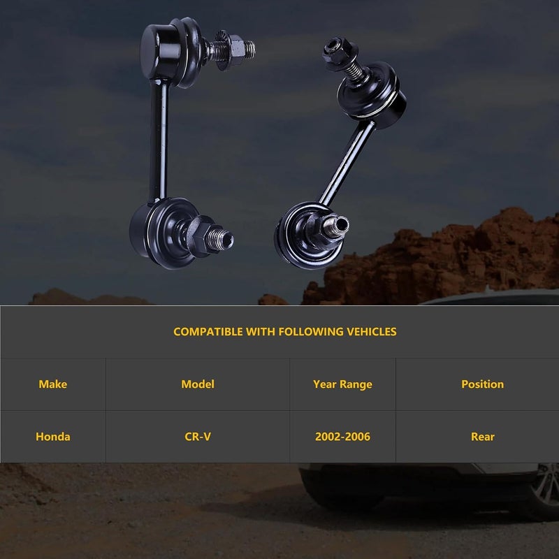 HHCM Rear Stabilizer Bar Link Kit 2pc K80369 K80370 for Honda CR-V 2002 2003 2004 2005 2006, Sway Bar End Links for Honda CR-V, Suspension Stabilizer Bar Link - Image 2