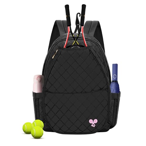 YEEGO DIRECT Tennis Bags for Women, Tennis Backpack Pickleball Racket Bags,Waterproof Sling Bag,Suitable for Pickleball Tennis Badminton, Gifts for Women Men (Black) - Image 1
