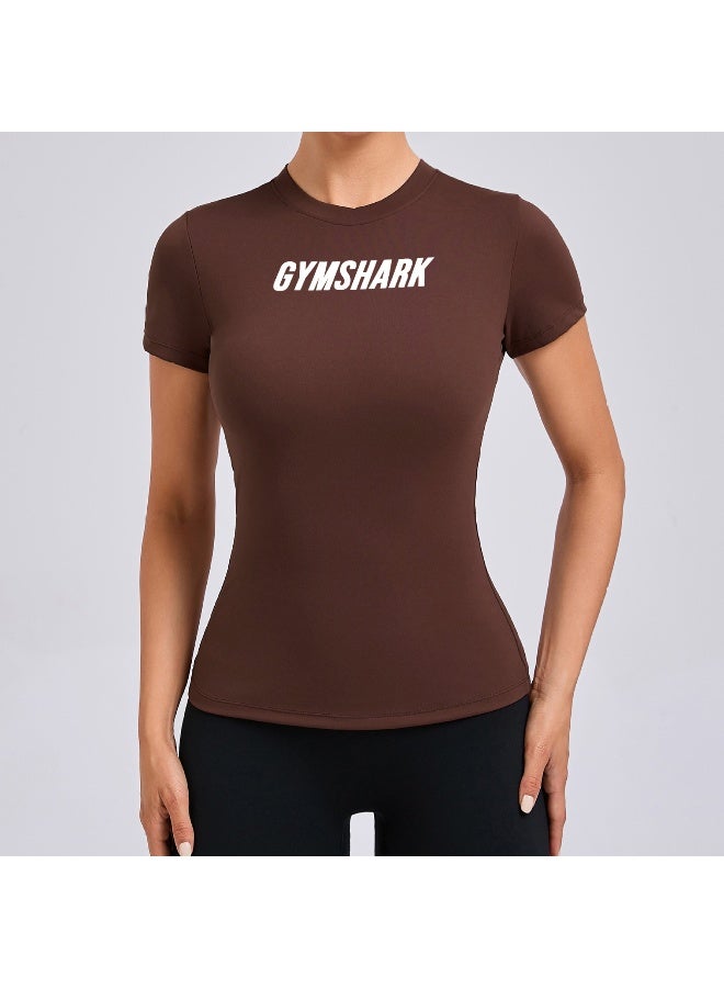 جيمشارك تيشيرت جيم شارك الرياضي القصير الأكمام القابل للتجفيف السريع - اجعل تدريباتك أسهل - Image 1