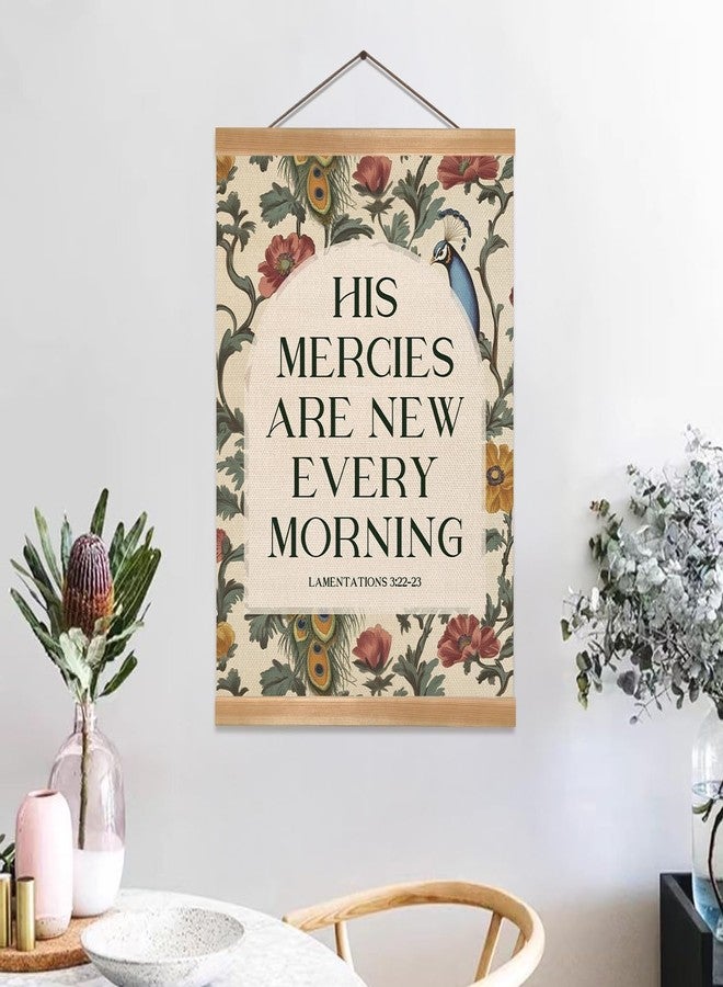 ZTGDA Christian Poster Wall Art Decor, Christian Bible Verse His Mercies are New Every Morning Boho Wall Art Framed Decor for Bedroom Living Room Office Nursery, 12x16inch - Image 5