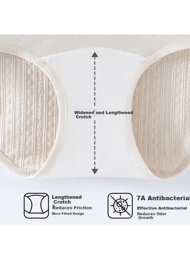 PLANDOO Palando Plus Size Medical Grade Class A Baby Cotton Women's Underwear Extended Crotch High Waist Tummy Control Pure Cotton 3-pack XL - Image 2