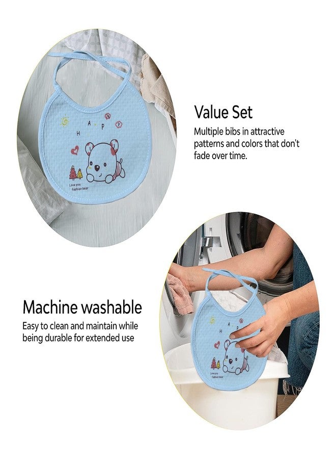 COOL INDIANS Combo of Baby Winter Warm Cap & Bibs | New Born Baby Kid's Hat | Cotton Bibs/Apron with Titch Button I Woolen Cap for Kid's Boy's & Girl's (3-6 Months, Beige Yellow) - Image 5