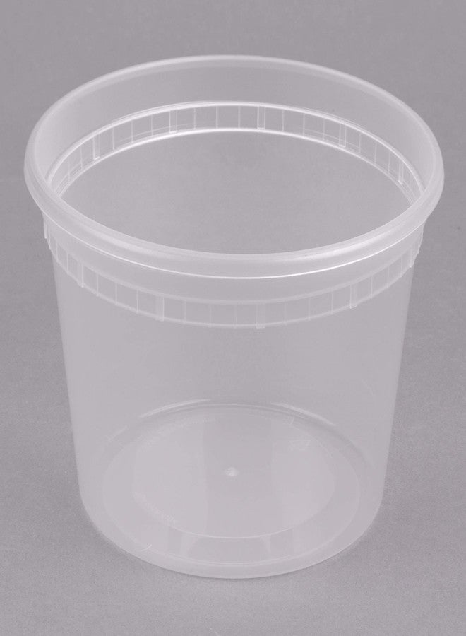 QQOUTLET Microwavable Hot and Cold Translucent Plastic Deli Food Storage Container with Lid, 24-Pack 16 Oz - Image 3