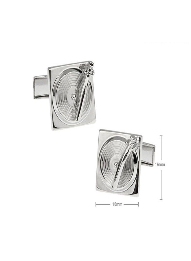 Vcufflinks Vinyl Record Player Cufflinks Cuff Links - Image 2