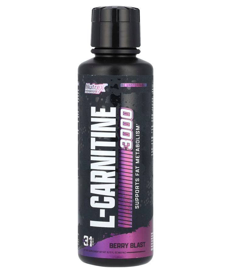 Nutrex Research L-Carnitine 3000 Berry Blast 15.72 fl oz (465 ml)