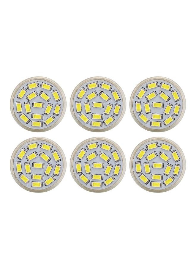 6Pcs GU4 LED Bulb 270LM 15LED Energy Saving Light Bulb MR11 Track Lamp Beads 12V 3W White Light 6000K