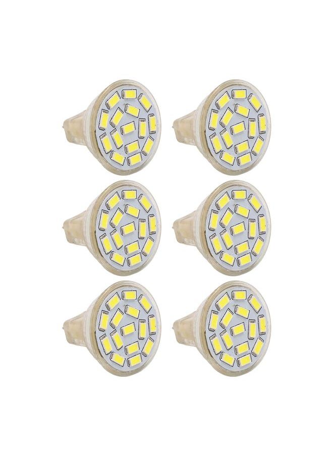 6Pcs GU4 LED Bulb 270LM 15LED Energy Saving Light Bulb MR11 Track Lamp Beads 12V 3W White Light 6000K