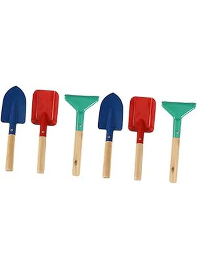 5 Piece Garden Tool Set with Lightweight Shovel Rake Spade for Outdoor Planting and Soil Digging - Image 1