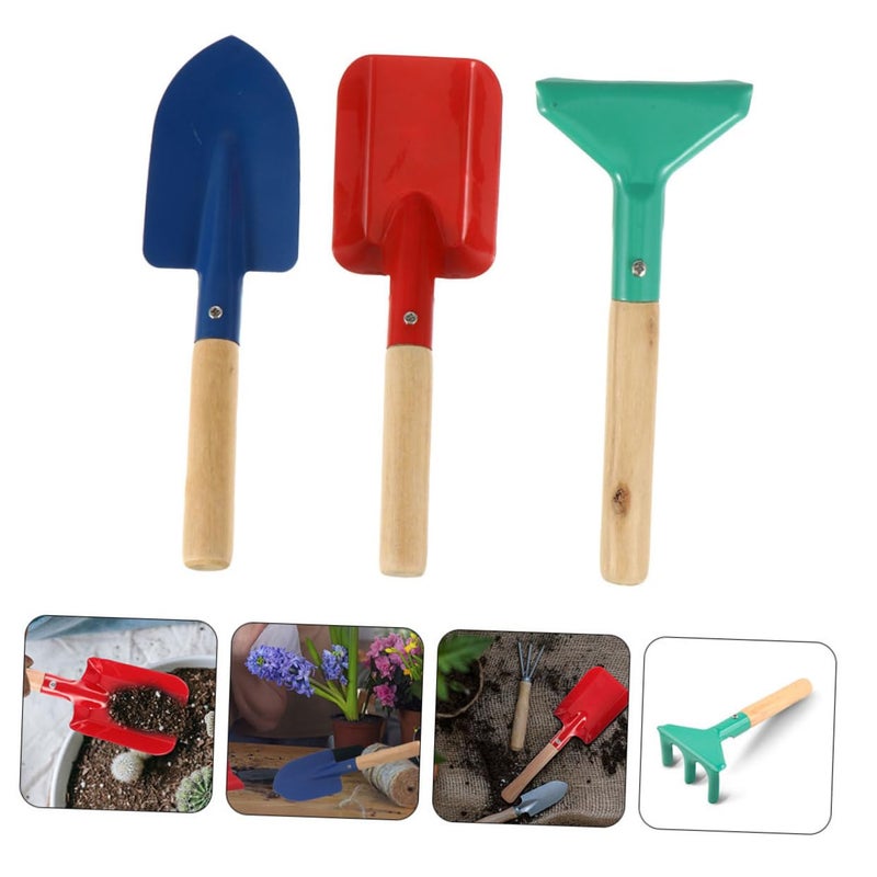5 Piece Garden Tool Set with Lightweight Shovel Rake Spade for Outdoor Planting and Soil Digging - Image 5