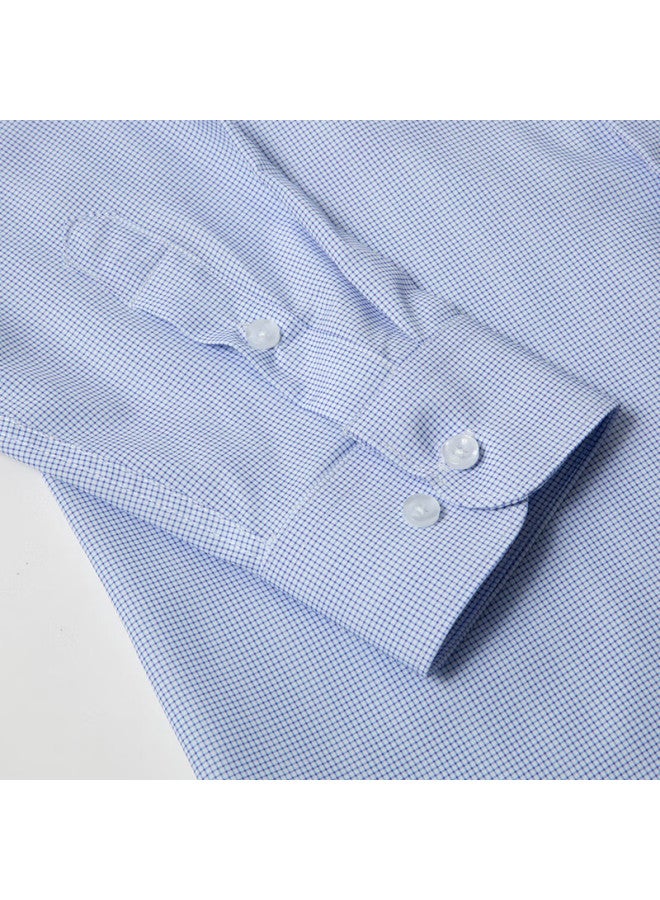 Limeng Men's Easy-care Long-sleeve Shirt, Business Formal Wear, Work Uniform, Plaid Striped Shirt, 902 39 - Image 3