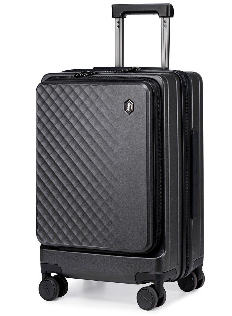 ARCTIC HUNTER LGX002 20 Inch 360° Spinner Cabin Trolley Suitcase, Instant Carry-On Luggage, Lightweight, Irish Style, TSA Lock - Image 1