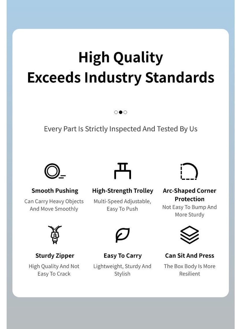 ARCTIC HUNTER LGX002 20 Inch 360° Spinner Cabin Trolley Suitcase, Instant Carry-On Luggage, Lightweight, Irish Style, TSA Lock - Image 4