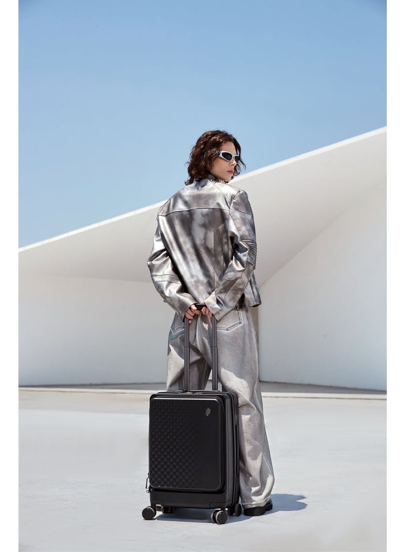 ARCTIC HUNTER LGX002 20 Inch 360° Spinner Cabin Trolley Suitcase, Instant Carry-On Luggage, Lightweight, Irish Style, TSA Lock - Image 3