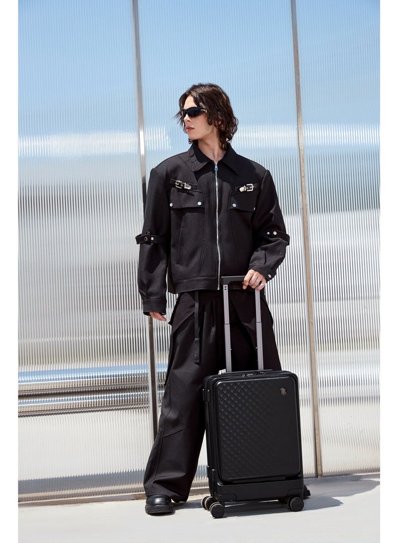 ARCTIC HUNTER LGX002 20 Inch 360° Spinner Cabin Trolley Suitcase, Instant Carry-On Luggage, Lightweight, Irish Style, TSA Lock - Image 2