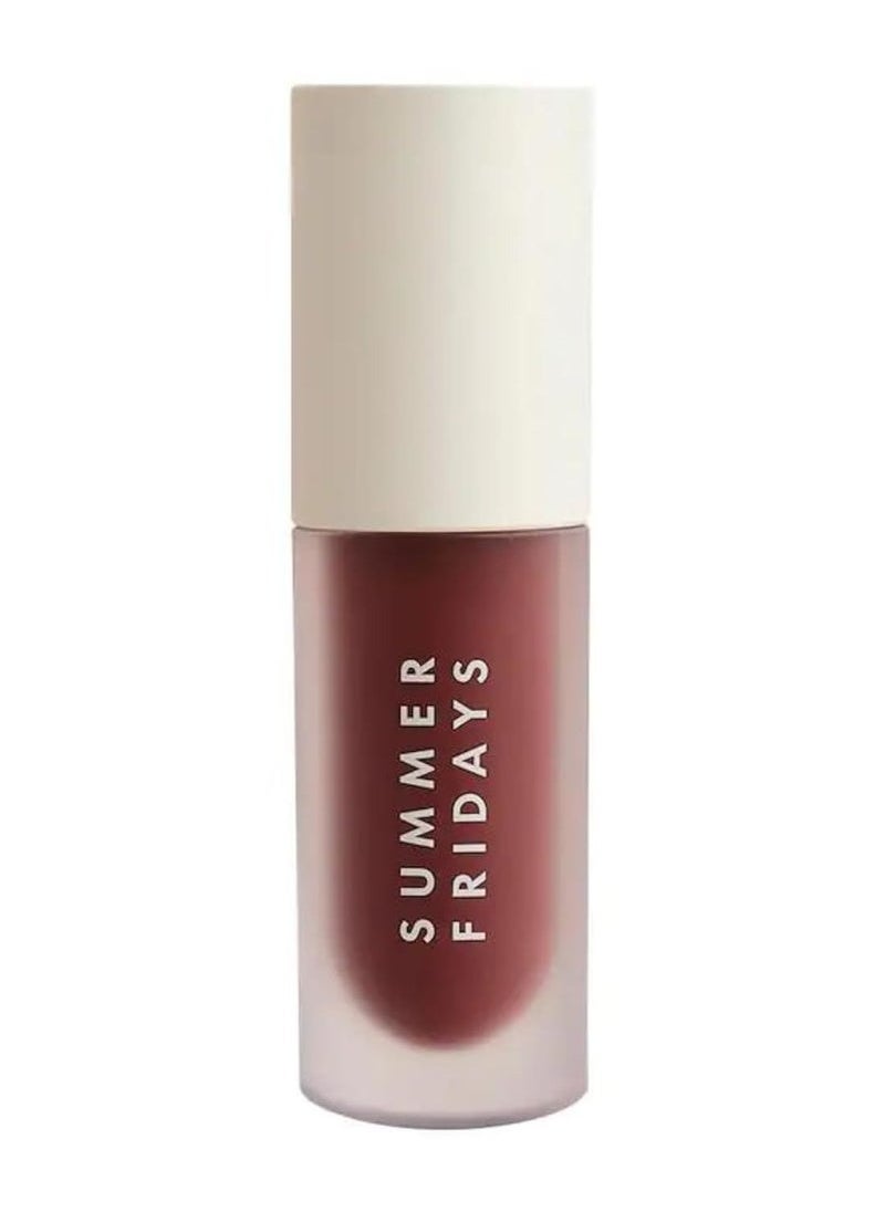 SUMMER FRIDAYS Dream Lip Oil - Tinted Lip Oil with Moisturizing Sheer Coverage, High-Shine and Deep Hydration - Non-Sticky Formula for Long-Lasting Softness - Rosewood Nights (0.15 Oz)  - Image 1