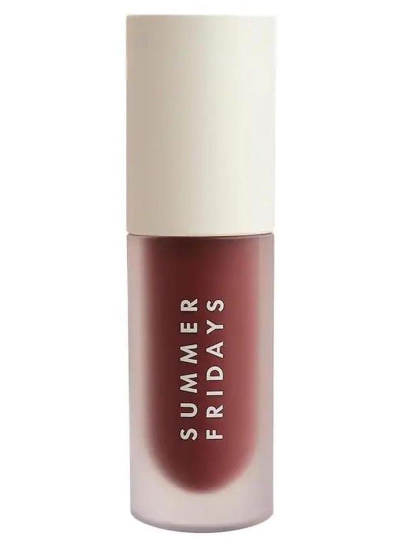 SUMMER FRIDAYS Dream Lip Oil - Tinted Lip Oil with Moisturizing Sheer Coverage, High-Shine and Deep Hydration - Non-Sticky Formula for Long-Lasting Softness - Rosewood Nights (0.15 Oz) - Image 1