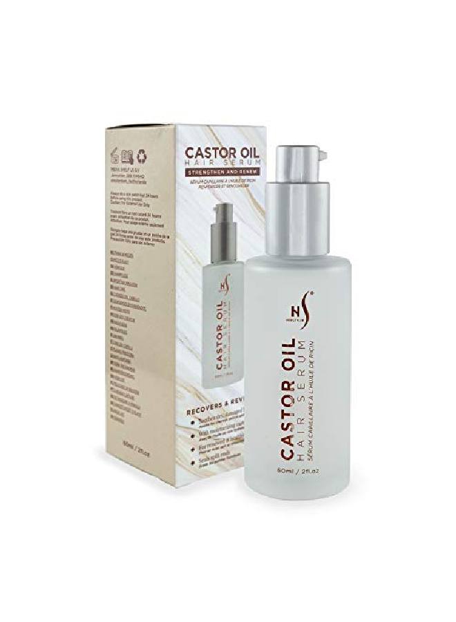 HerStyler Castor Oil Hair Serum For Hair Growth Hair Shine Serum With Vitamin E Hair Growth Serum Argan Oil Hair Serum For Frizzy Hair Vitamin E Hair Serum For Silky Hair - Image 1