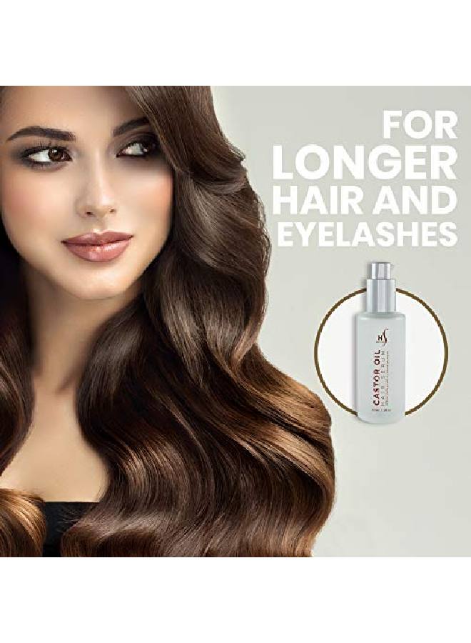 HerStyler Castor Oil Hair Serum For Hair Growth Hair Shine Serum With Vitamin E Hair Growth Serum Argan Oil Hair Serum For Frizzy Hair Vitamin E Hair Serum For Silky Hair - Image 5