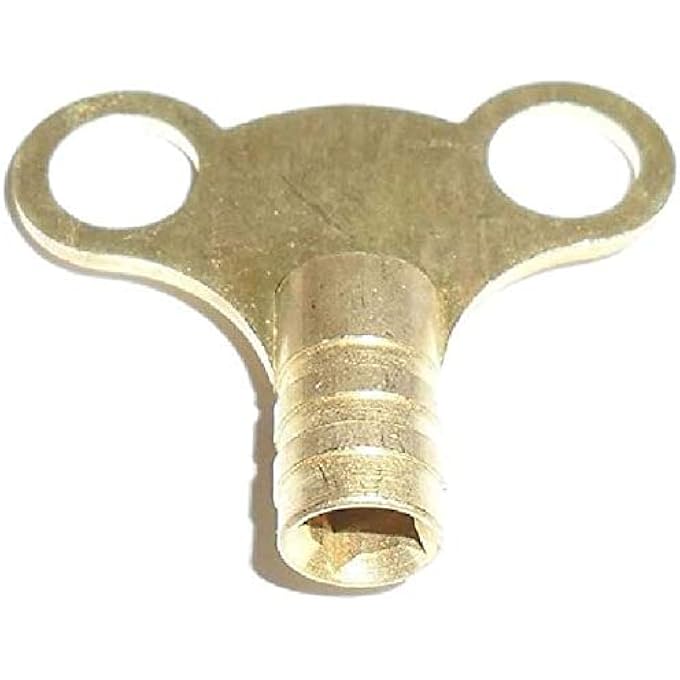 A1SONIC 1 BRASS RADIATOR KEY - RADIATOR BLEED KEY - RADIATOR BLEED VALVE KEY - VENTING AIR VALVE - 1 PACK - Image 2