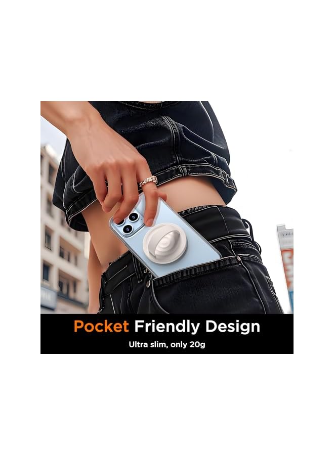 Green Tiger Upgraded Magnetic Phone Grip, Compatible Silicone Comfy Removable Loop Grip, Phone Grip Finger Ring Holder for Back of Phone for 16/15/14/13/12 - Image 2