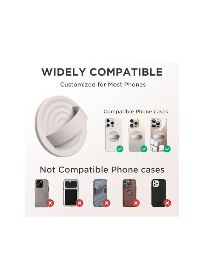 Green Tiger Upgraded Magnetic Phone Grip, Compatible Silicone Comfy Removable Loop Grip, Phone Grip Finger Ring Holder for Back of Phone for 16/15/14/13/12 - Image 5