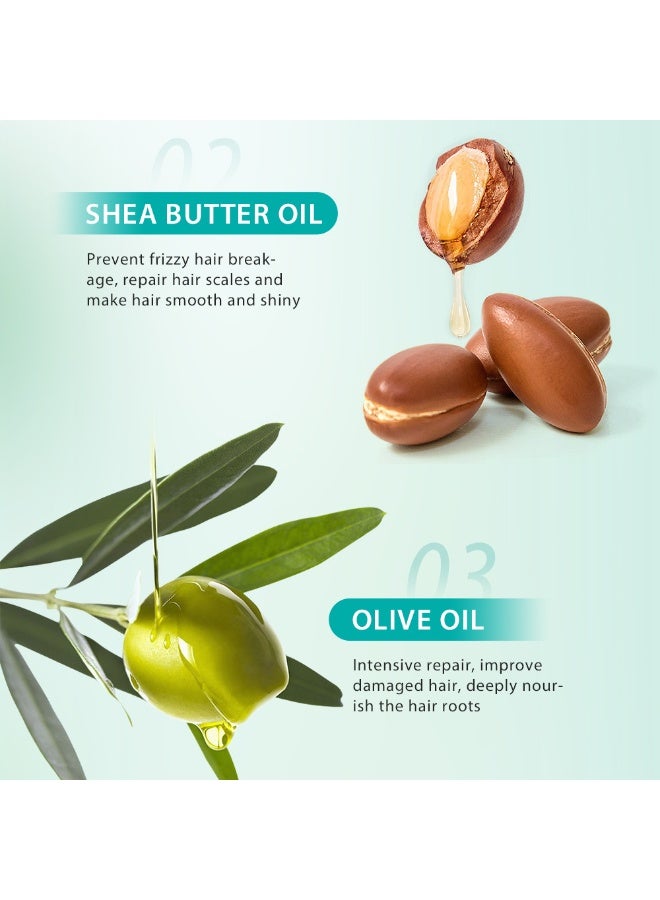 مويكا عبوتان من زيت الأرغان المغربي للشعر، مستخلص الأرغان المغربي للشعر والبشرة والجسم، متعدد الاستخدامات، زيت الأرغان بالروزماري للعناية بالشعر، مناسب لتغذية جذور الشعر وترطيبه وحبس الرطوبة والحد من التجعّد - 100 مل × 2 - Image 3