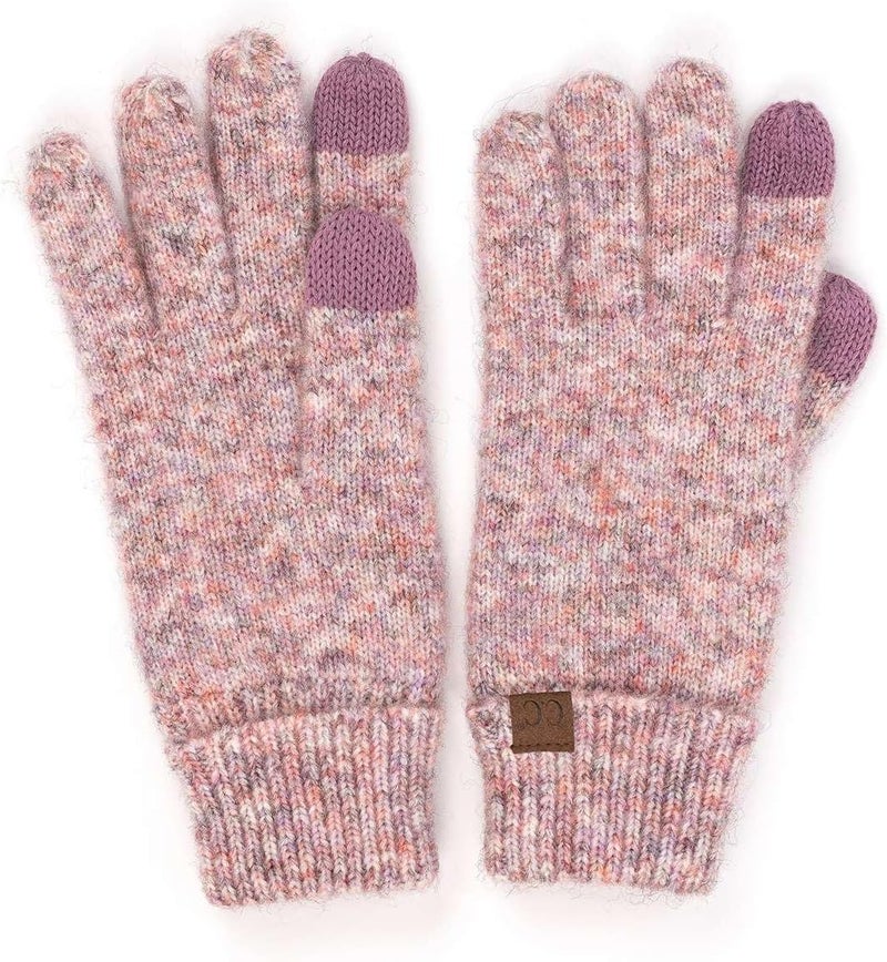 Cc Unisex Cable Knit Winter Warm Anti-Slip Touchscreen Texting Gloves - Image 1