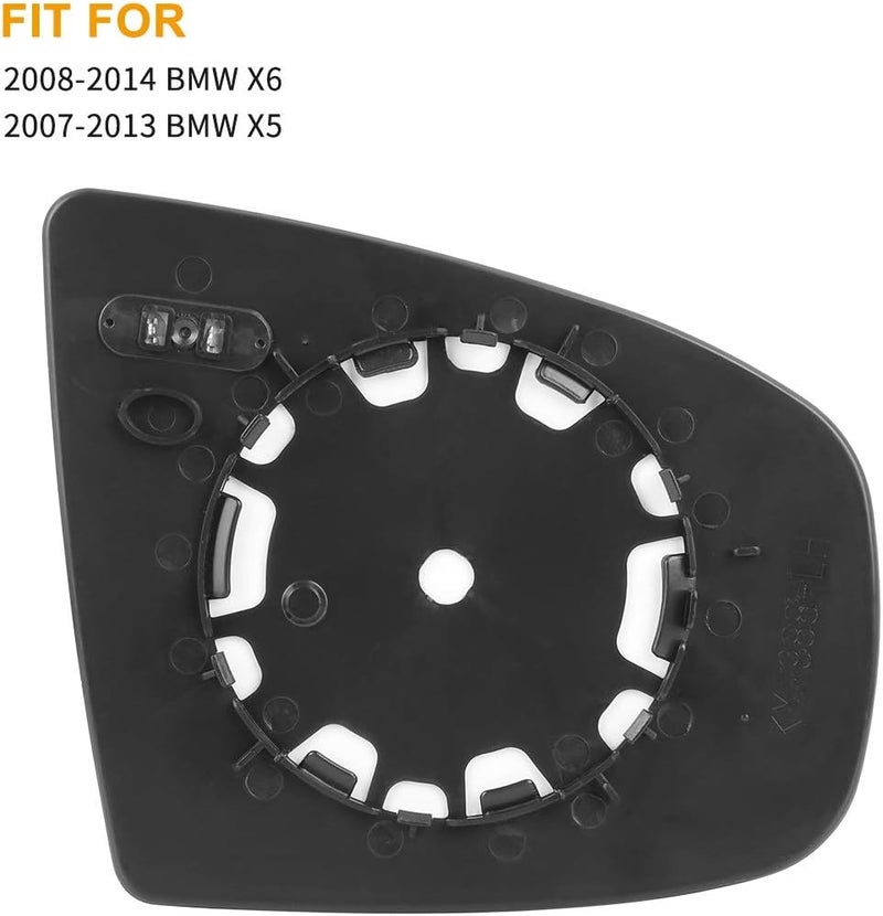 Wivplex Left Aspherical Heated Side Mirror Glass for BMW X5 X6 - Image 2