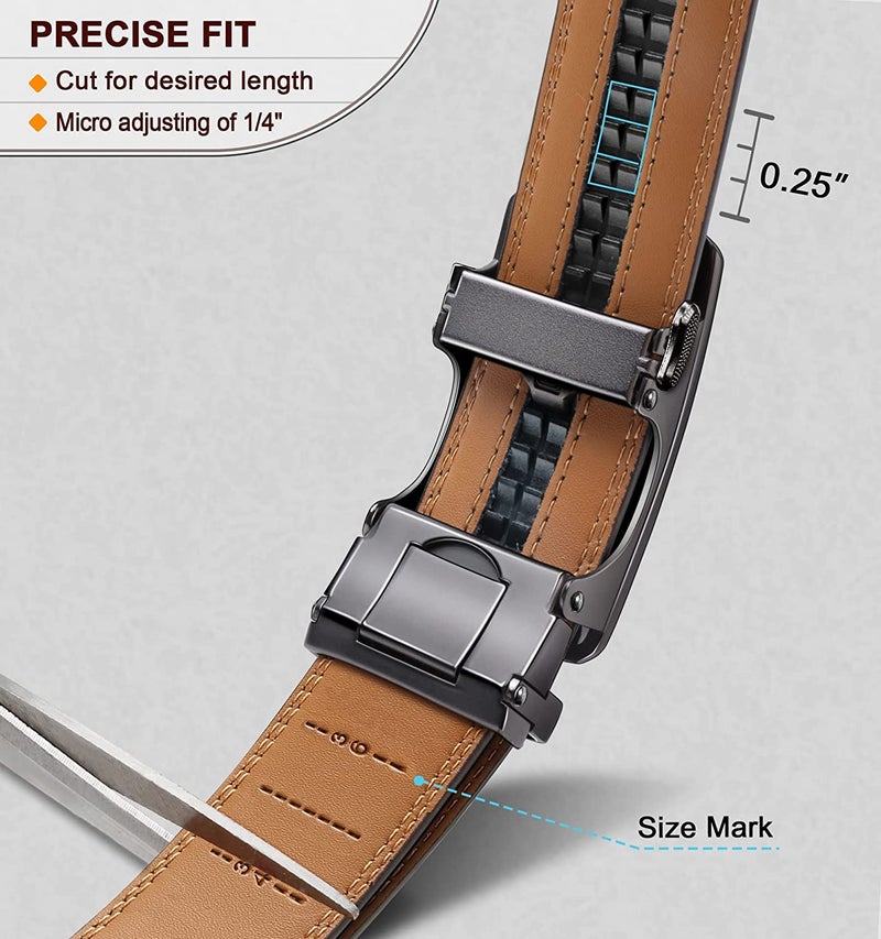 ZORO UNITED Belt for men | Autolock Buckle (Fits on Up to 40 Inches Waist - Image 4