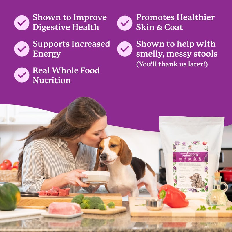 Dr. Harvey's Paradigm Green Superfood Dog Food, Human Grade Dehydrated Grain Free Base Mix for Dogs, Diabetic Low Carb Ketogenic Diet (6 Pounds) - Image 4