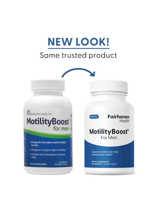 Fairhaven Health MotilityBoost for Men | Prenatal Male Fertility Supplement for Motility Strength | Pre-Conception for Him Includes L-Carnitine, Vitamin B12, B6, CoQ10 and Quercetin | 60 Capsules - Image 3