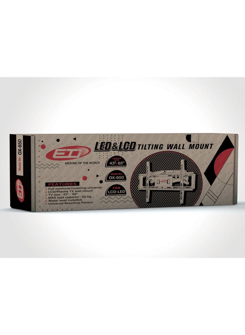 ايتي حامل شاشة OX-650 ( 2 كامة) متحرك 6 حركات يتحمل حتى 65 بوصة  - Image 1