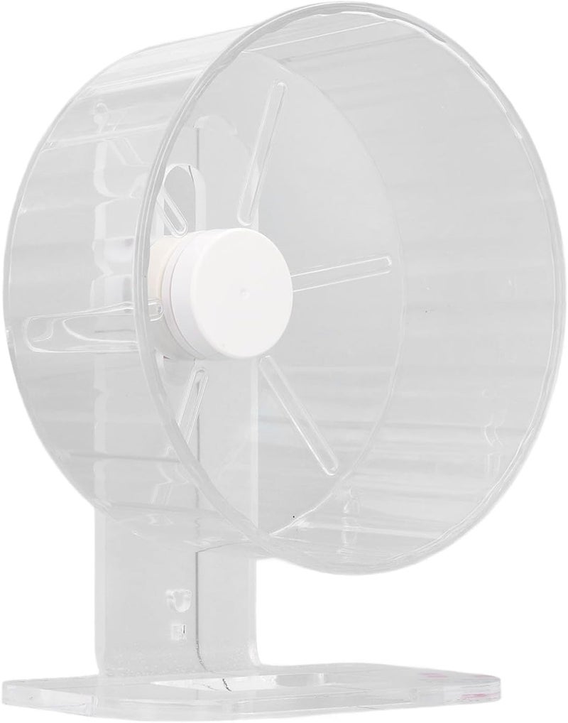 Asixxsix Hamster Wheel, Ultra Quiet Nonslip Exercise Wheel, Acrylic Running with Stand Shaft Core, for Small Pets Hamster Cage (S 3.3x6.6ft) - Image 2