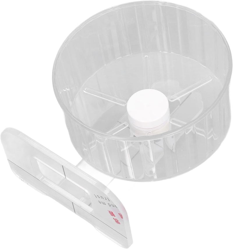 Asixxsix Hamster Wheel, Ultra Quiet Nonslip Exercise Wheel, Acrylic Running with Stand Shaft Core, for Small Pets Hamster Cage (S 3.3x6.6ft) - Image 4