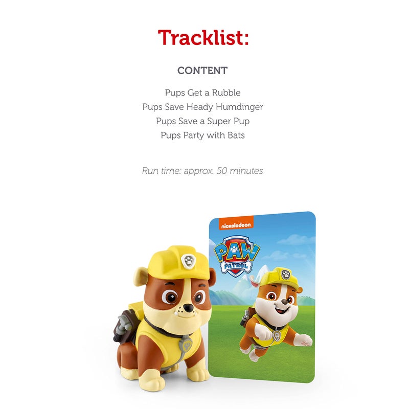 Tonies Tonies Rubble Audio Toy Figurine from PAW Patrol  - Image 4
