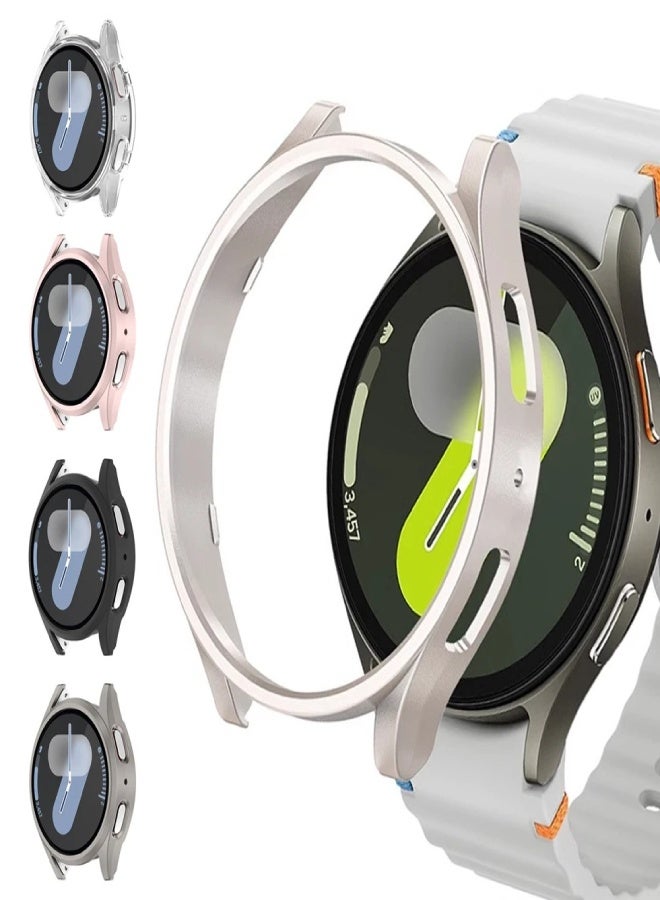 AROAQ Protective Hard PC Case for Samsung Galaxy Watch 7 47mm – Shockproof Matte Frame Cover Shell, Full Edge Protection , Transparent - Image 2