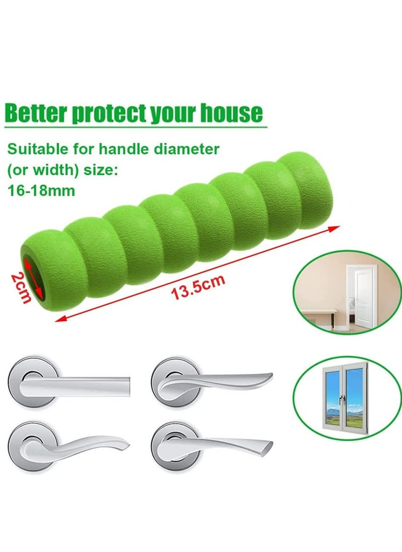 Oasisgalore 10Pcs Door Handle Protector, Door Handle Protection Kids, Door Handle Stopper Foam Protector for Door or Window Handles Protection Child Wall Furniture  - Image 2