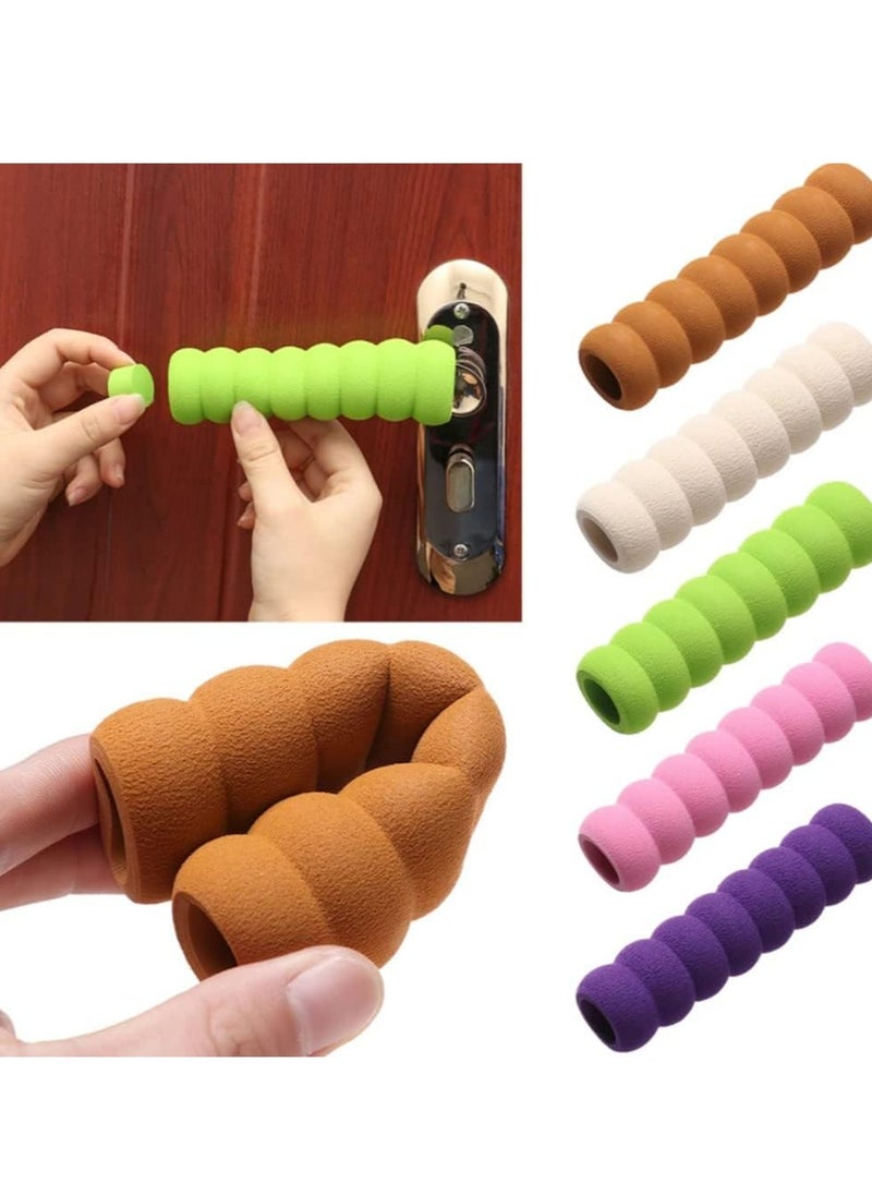 Oasisgalore 10Pcs Door Handle Protector, Door Handle Protection Kids, Door Handle Stopper Foam Protector for Door or Window Handles Protection Child Wall Furniture  - Image 3