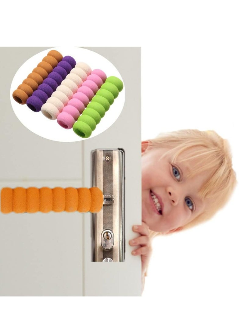 Oasisgalore 10Pcs Door Handle Protector, Door Handle Protection Kids, Door Handle Stopper Foam Protector for Door or Window Handles Protection Child Wall Furniture  - Image 4