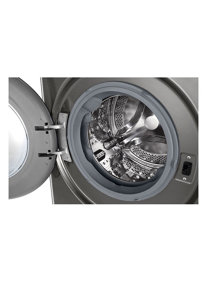 LG 11 Kg Front Load Vivace Washing Machine, AI Direct Drive Motor, Steam, Smart Diagnosis, 1400 RPM, 10 Years Warranty On Motor, Full Stainless Steel Bigger Drum 11 kg F4V5EYLYP Stainless Silver - Image 2