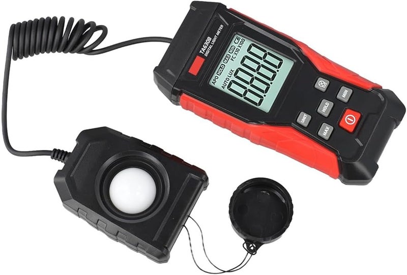 TA630B Digital Luxmeter 0 200000 Lux Range Lux FC Unit Selectable Sensor 120 Degree Angle - Image 5