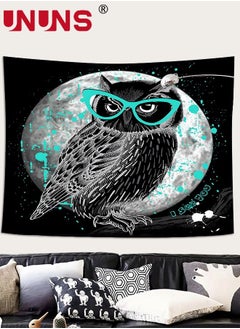 UNUNS Owl Printed Wall Hanging Tapestry,Natural Art Tapestry Watercolor Animal Wall Decoration For Bedroom,Living Room,130 x 150cm  - Image 2