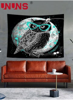 UNUNS Owl Printed Wall Hanging Tapestry,Natural Art Tapestry Watercolor Animal Wall Decoration For Bedroom,Living Room,130 x 150cm  - Image 4