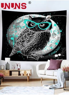 UNUNS Owl Printed Wall Hanging Tapestry,Natural Art Tapestry Watercolor Animal Wall Decoration For Bedroom,Living Room,130 x 150cm  - Image 3