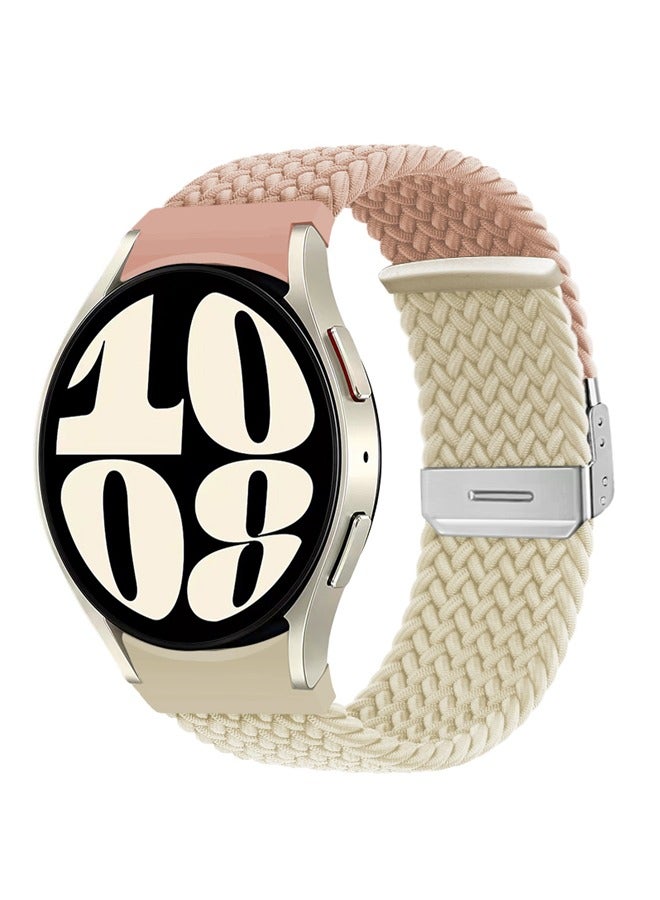 مناسبة لساعة سامسونج جالاكسي 6 كلاسيك 47 43 ملم | 5 برو 45 ملم | 4 كلاسيكي 46 42 ملم | ساعة 6 5 4 44 40 ملم بحزام من النايلون المنسوج الملون - Image 1