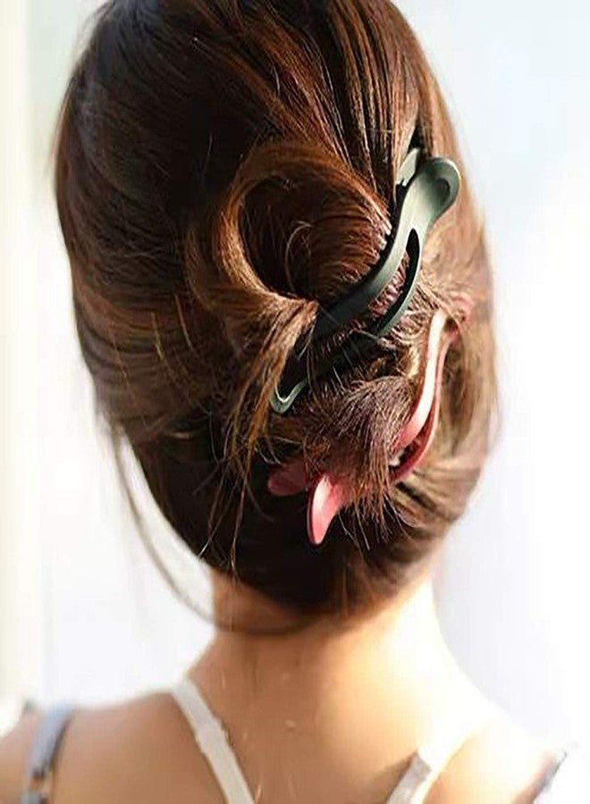 VORSET 3 Pcs Flat Hair Claw Clip for Women Thin Thick Long Hair Curls,Girl Matte Butterfly Banana Clips,Strong Clamp,Milk Coffee Color Hair Accessories claw - Image 4