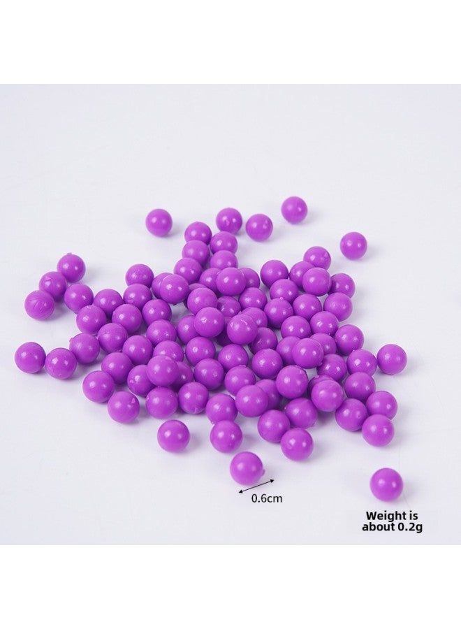Loquat 0.6cm Simulation Diy Color Round Beads Taro Round Miniature Food Play Hand Jewelry Accessories Puzzle Play House Toys-Colour:One Purple Taro Ball - Image 1