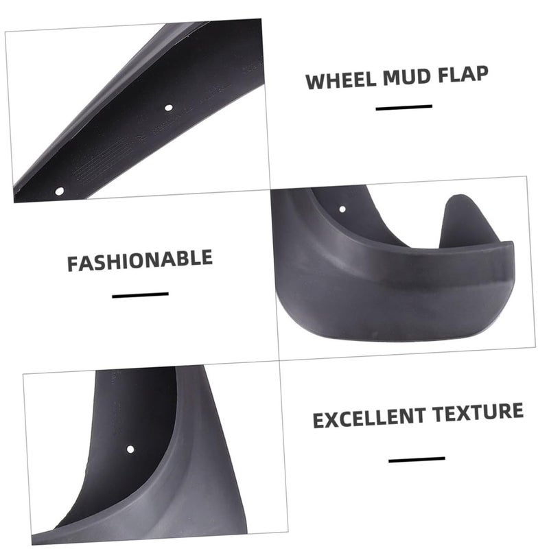 Universal Small Car Mud Flaps and Side Skirts Set 8Pcs Splash Guards Protection - Image 4