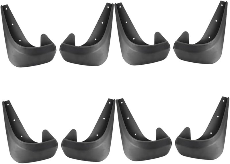 Universal Small Car Mud Flaps and Side Skirts Set 8Pcs Splash Guards Protection - Image 1